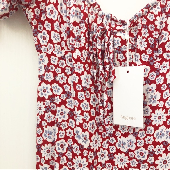 AUGUSTE THE LABEL Mila June Mini Dress in Red - Picture 14 of 16